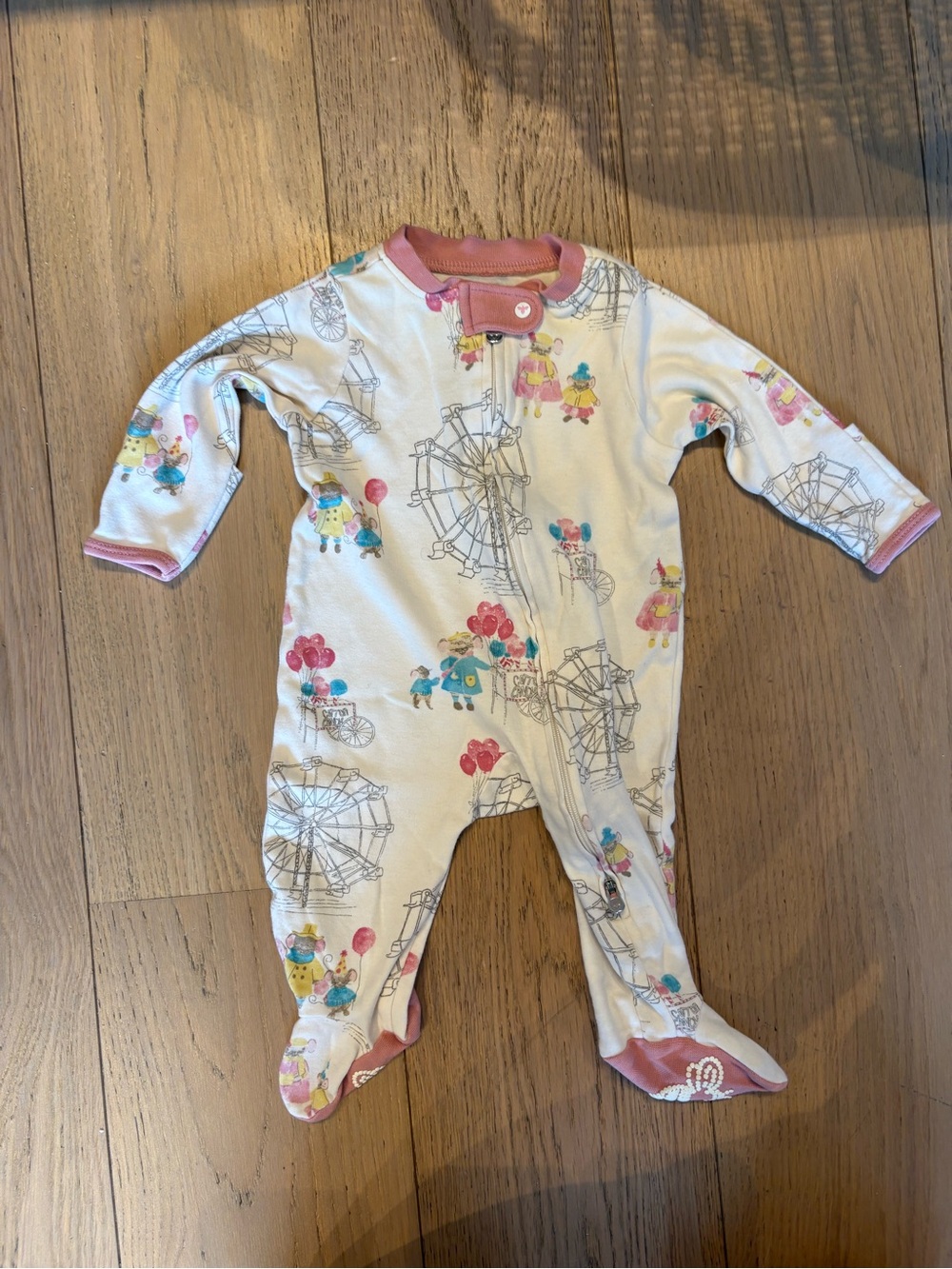 Burt’s Bees Baby printed pajama - size 0-3 months